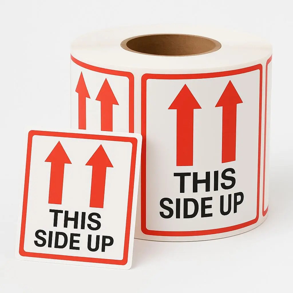 2X3 LABEL "THIS SIDE UP" 500/RL