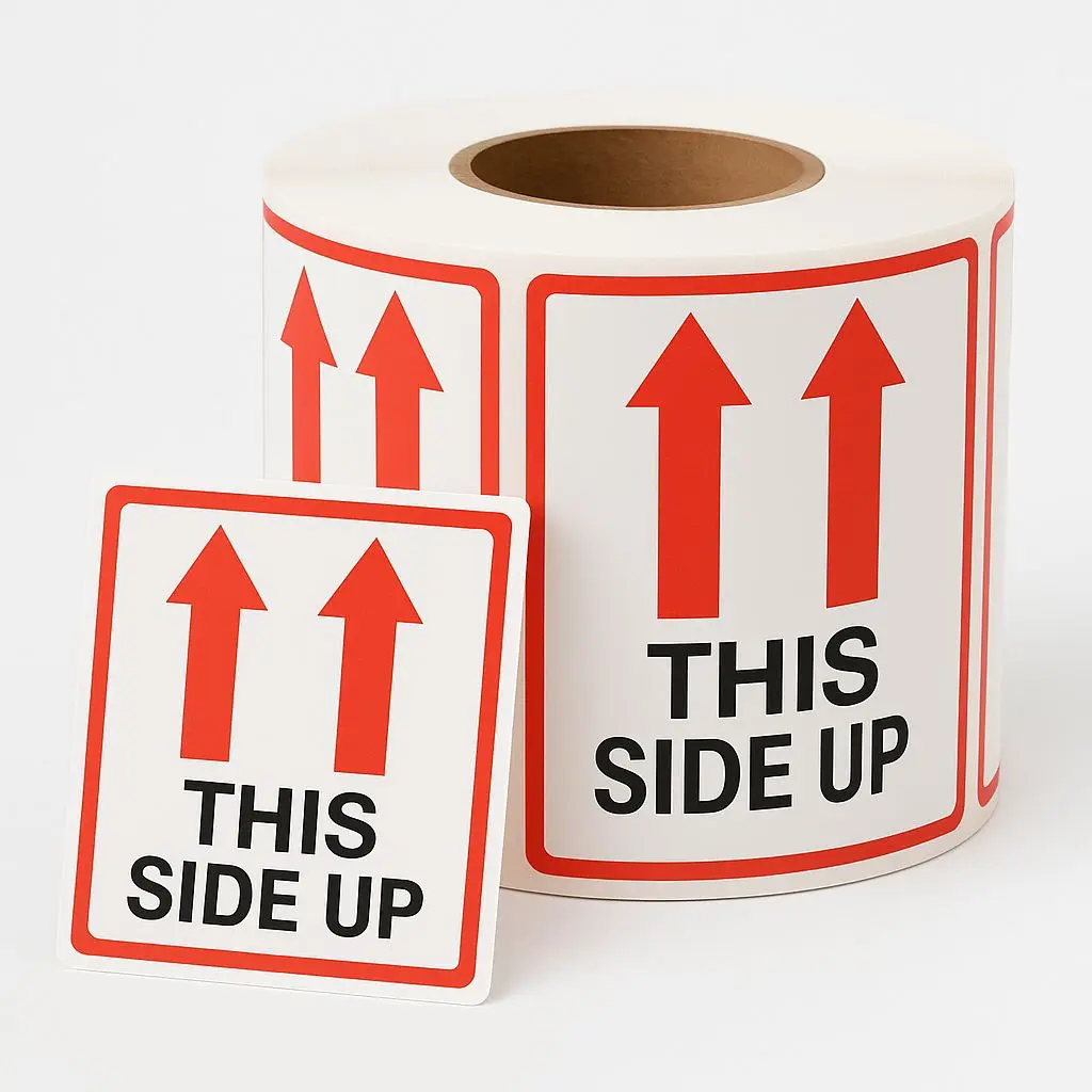 2X3 LABEL "THIS SIDE UP" 500/RL