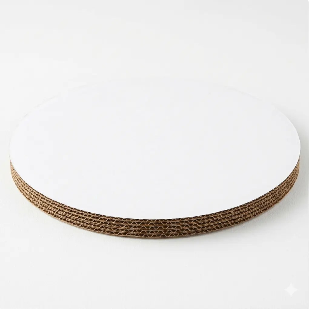 16" CORRUGATED GREASE-PROOF CAKE CIRCLE BRIGHT WHITE 100 PCS/CS
