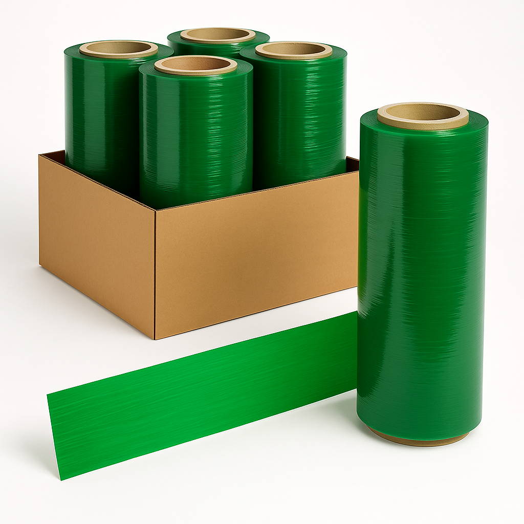 18"X1500' HAND STRETCH FILM 80GA GREEN 48CS/PLT 