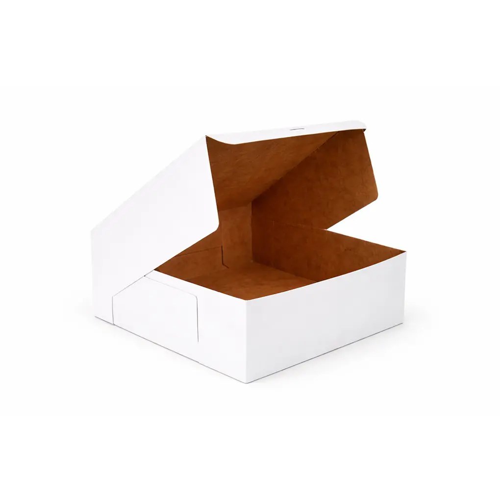 6X6X4 BAKERY BOX WHITE 100/BUNDLE