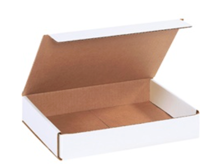  12X9X2 CORRUGATED DIE CUT MAILER WHITE 50/BDL