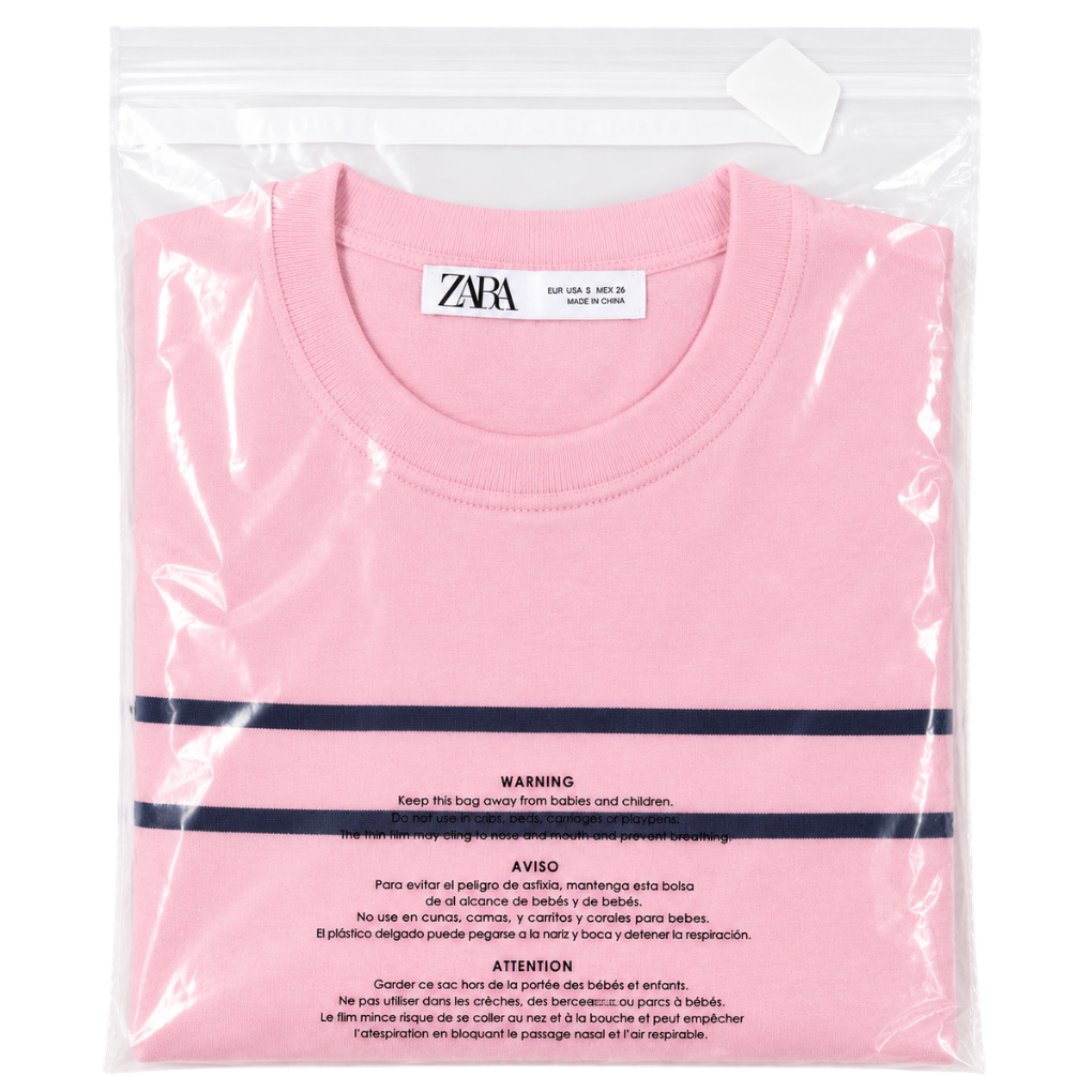 24X24 SUFFOCATION WARNING POLY BAGS 1.5MIL CLEAR  250/CS
