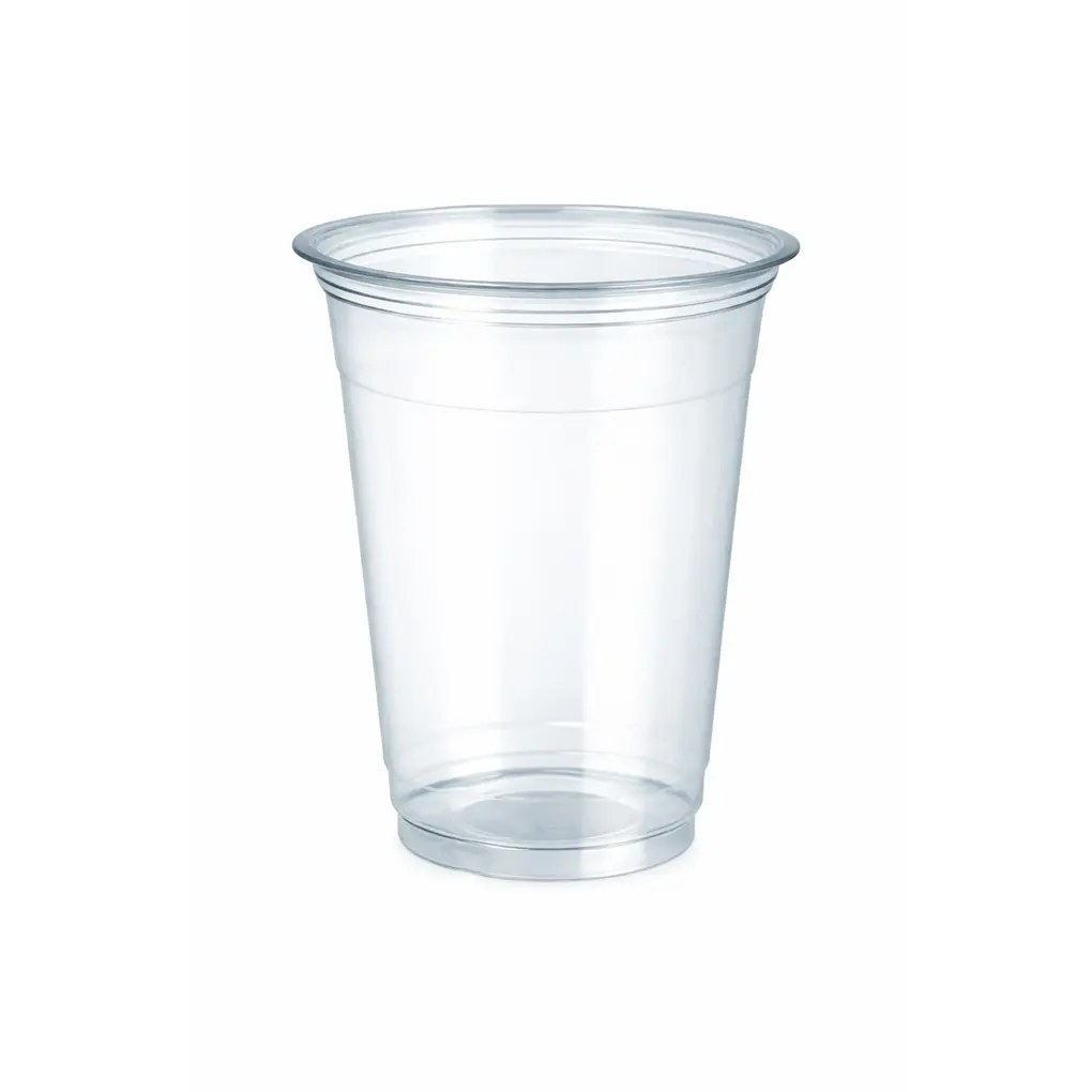 10 OZ  CLEAR PET PLASTIC CUPS 78 MM 1000/CASE 