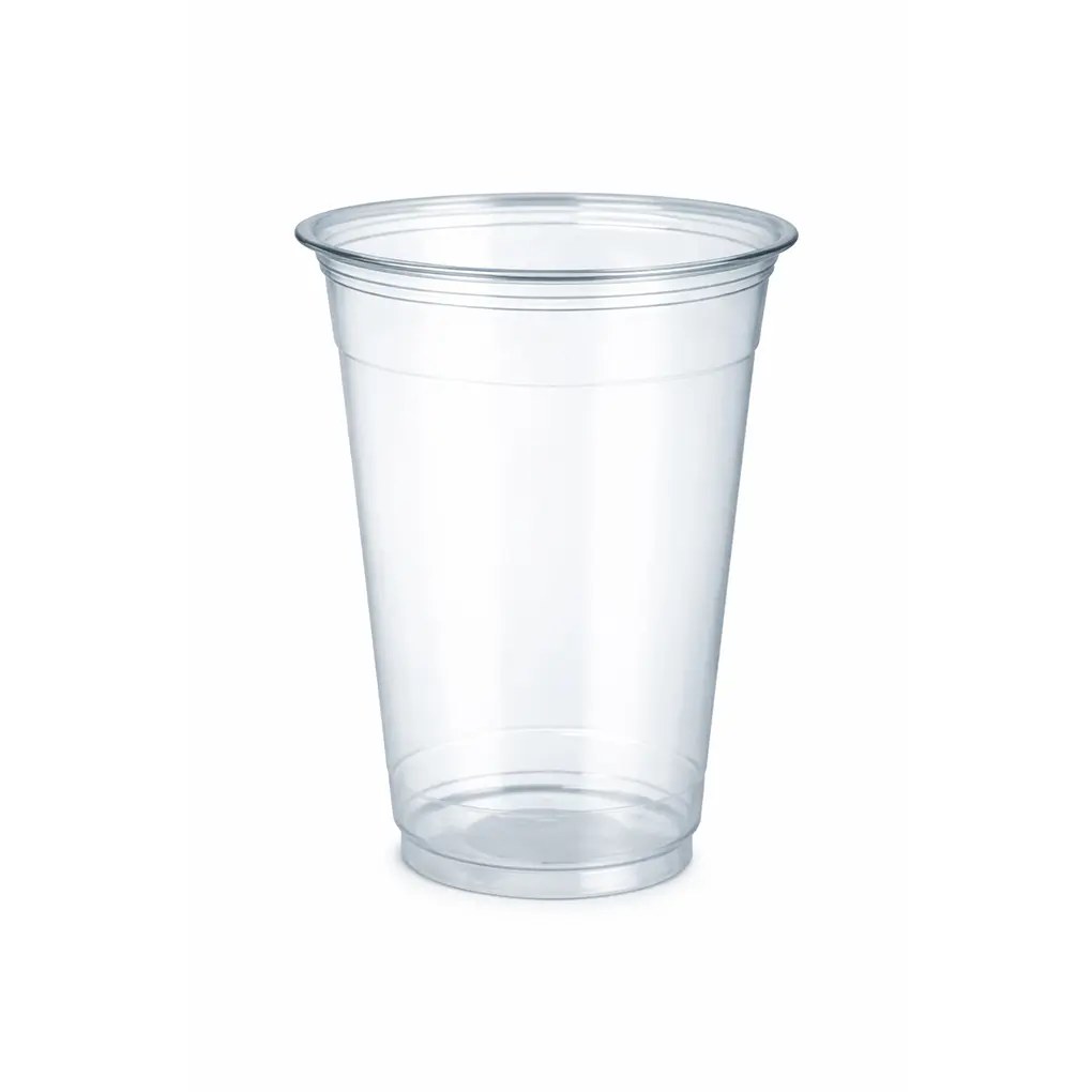 12 OZ  CLEAR PET PLASTIC CUPS 98MM 1000/CASE 