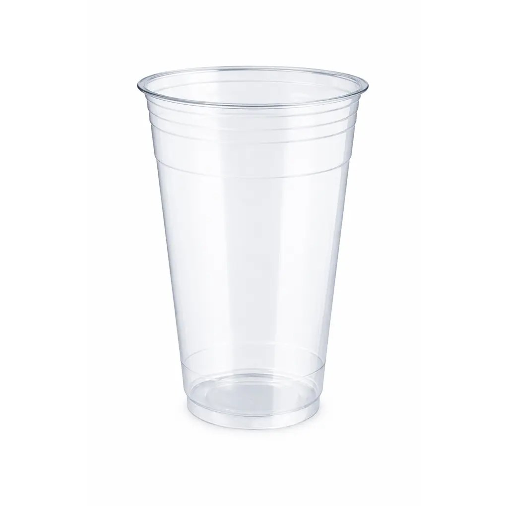 24 OZ  CLEAR PET PLASTIC CUPS 98 MM 600/CASE 