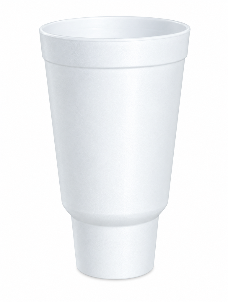 44 OZ DART PEDESTAL BASED FOAM CUPS 300/CS