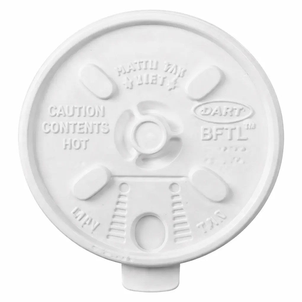 8FTL DART LIFT N' LOCK LID WHITE 1000/CS