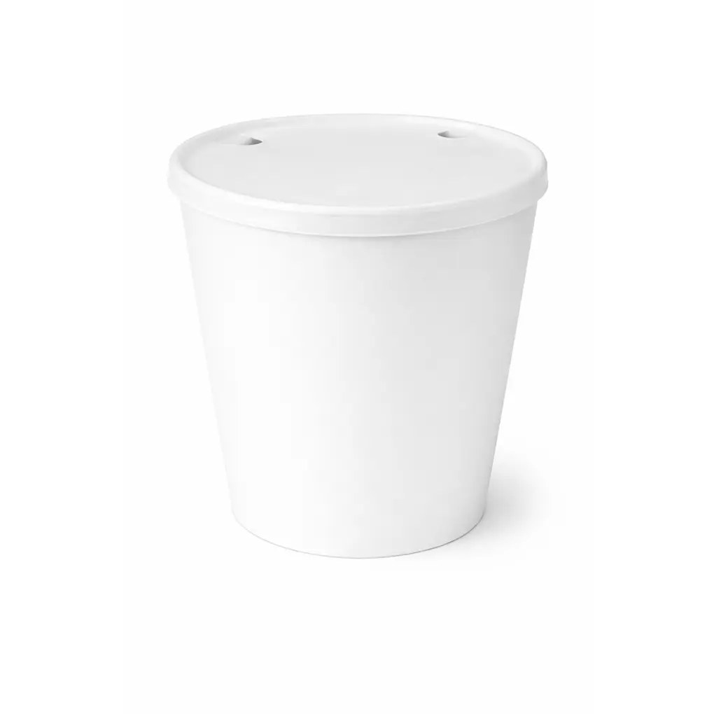 85 OZ FOOD BUCKET WHITE 125/CS