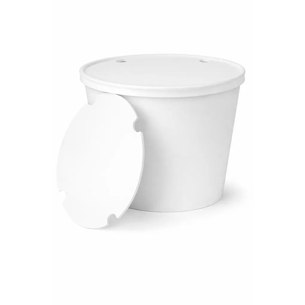 170 OZ FOOD BUCKET WHITE 150/CS