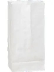 7X14 INCH 12 LB PAPER BAGS WHITE 500 /BDL
