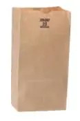 8.25X13.5 INCH 20 LB PAPER BAGS BROWN 500 /BDL