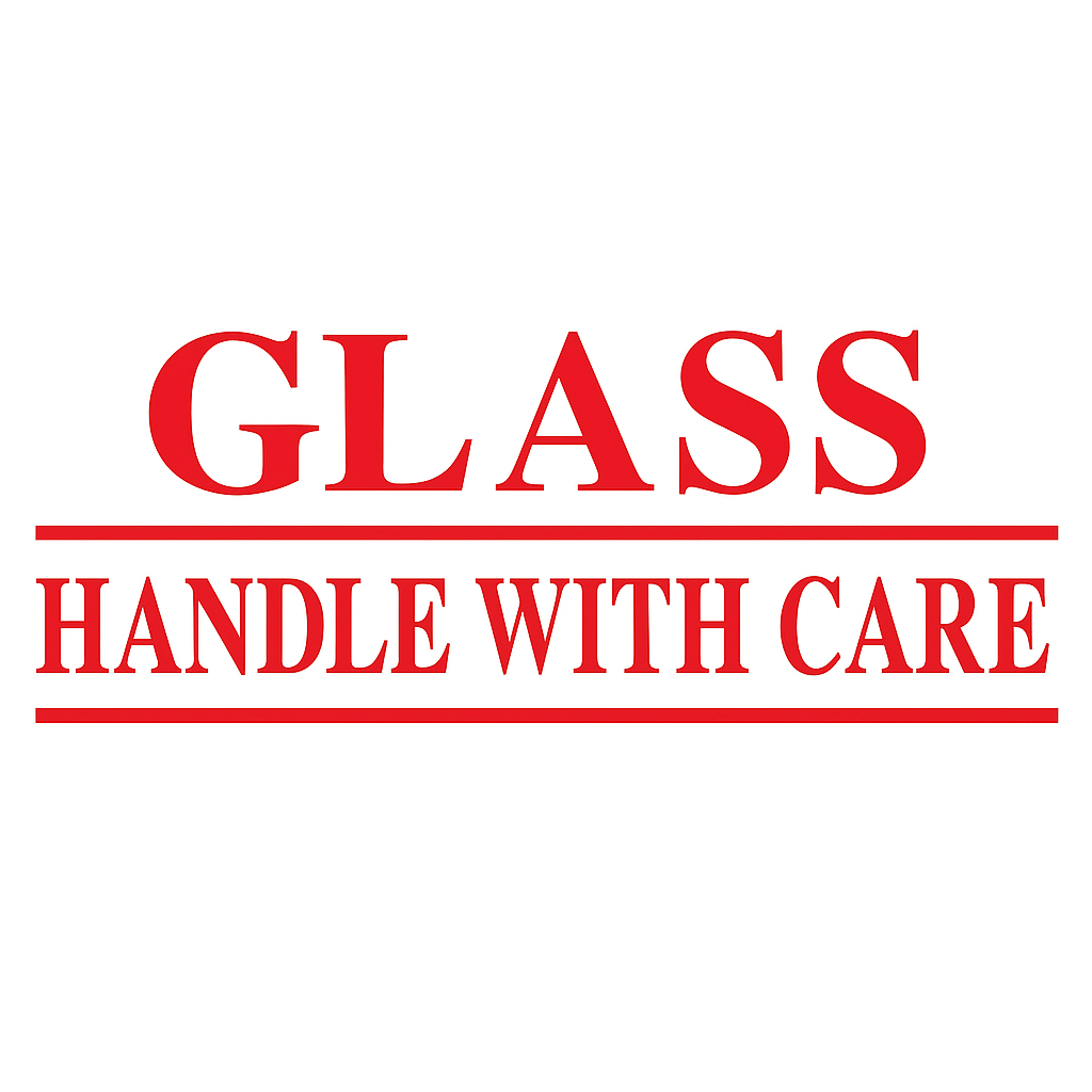 2X55YRDS TAPE - "GLASS-HANDLE WITH CARE" 36/CS 