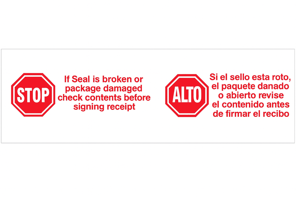 3X110YRDS "STOP/ALTO" LABEL 24/CS