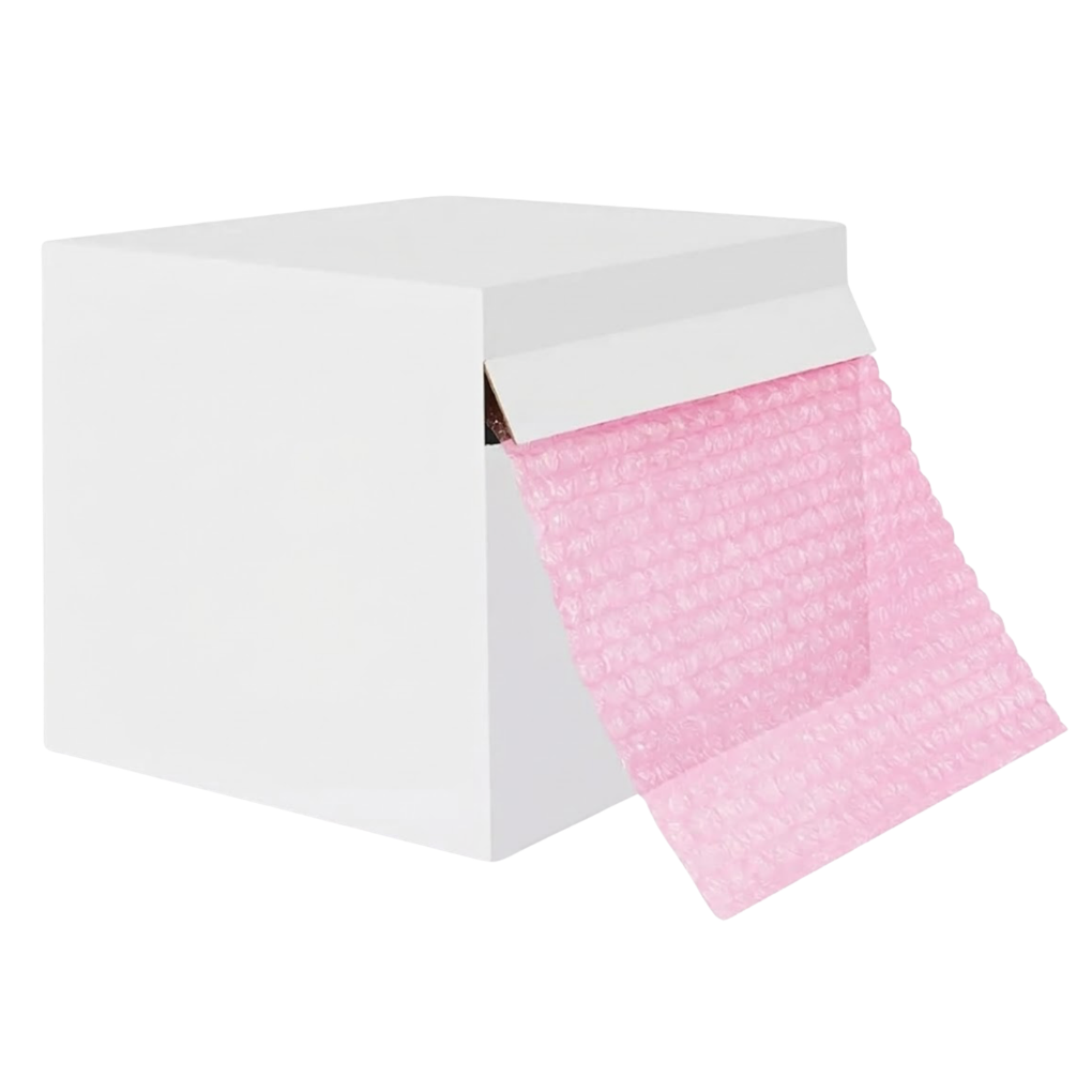 3/16"X48"X300' ANTI-STATIC BUBBLE AIR ROLL PERF-12 SLIT-12 CLEAR (WITHOUT DISPENSER BOX) 