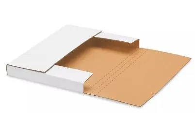 10 1/4 X 10 1/4 X  1" EASY-FOLD MAILER WHITE 50/BDL