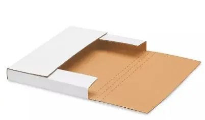 10 1/4 X 10 1/4 X  1" EASY-FOLD MAILER WHITE 50/BDL