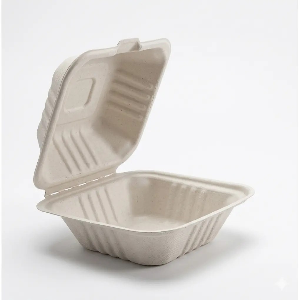 6X6 FIBER HINGED LID 400/CS
