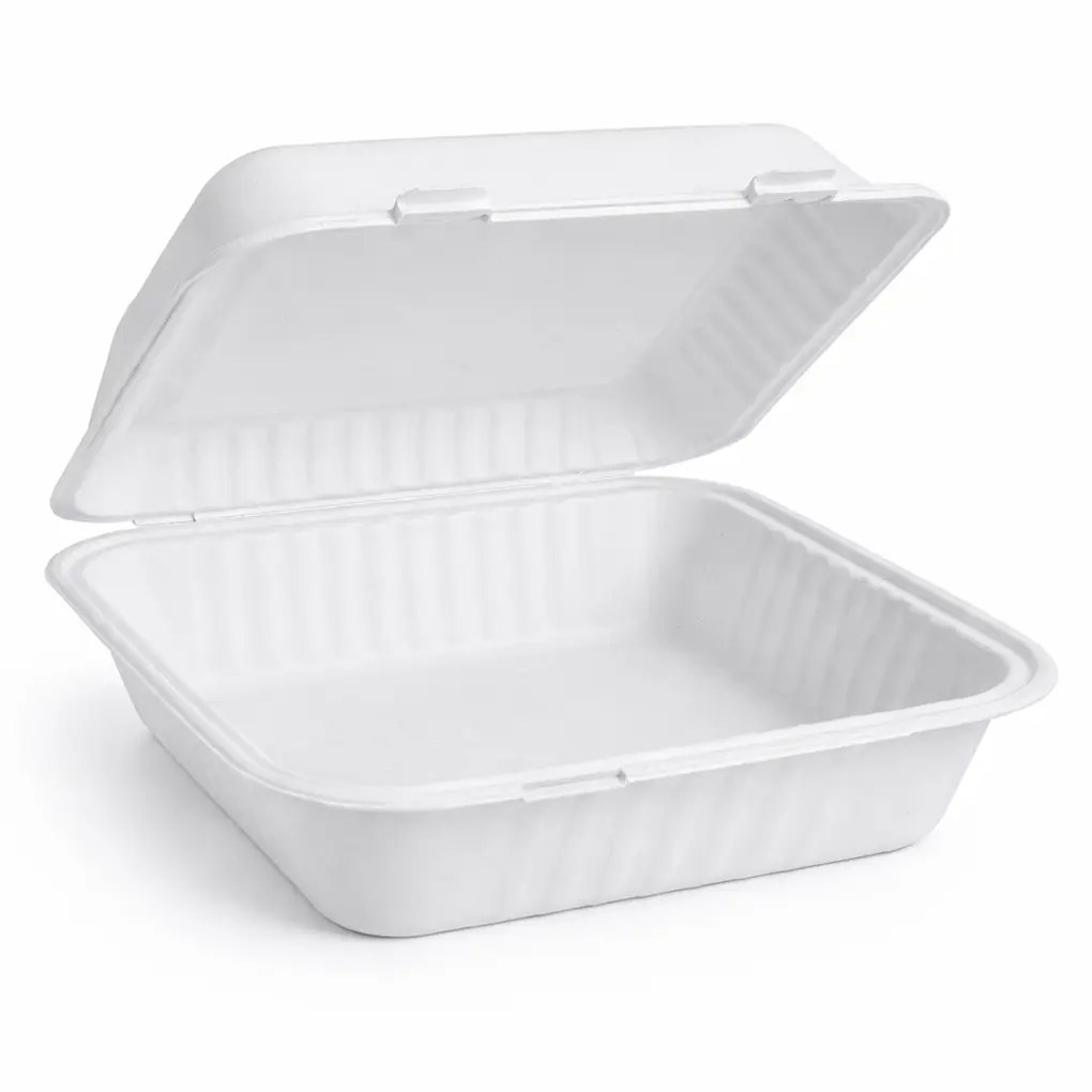 8X8 FIBER HINGED LID 400/CS