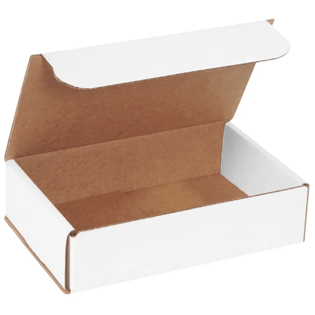7X7X3 CORRUGATED MAILER WHITE 50/BDL