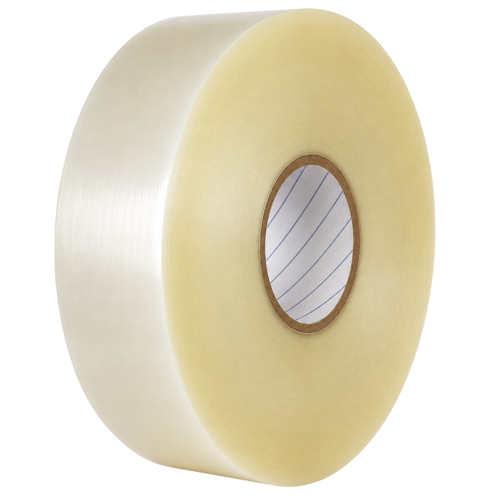 2"X1000YDS HOT MELT MACHINE TAPE 2MIL CLEAR 6RLS/CS