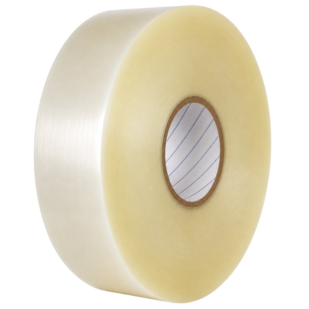 2"X1000YDS HOT MELT MACHINE TAPE 2MIL CLEAR 6RLS/CS