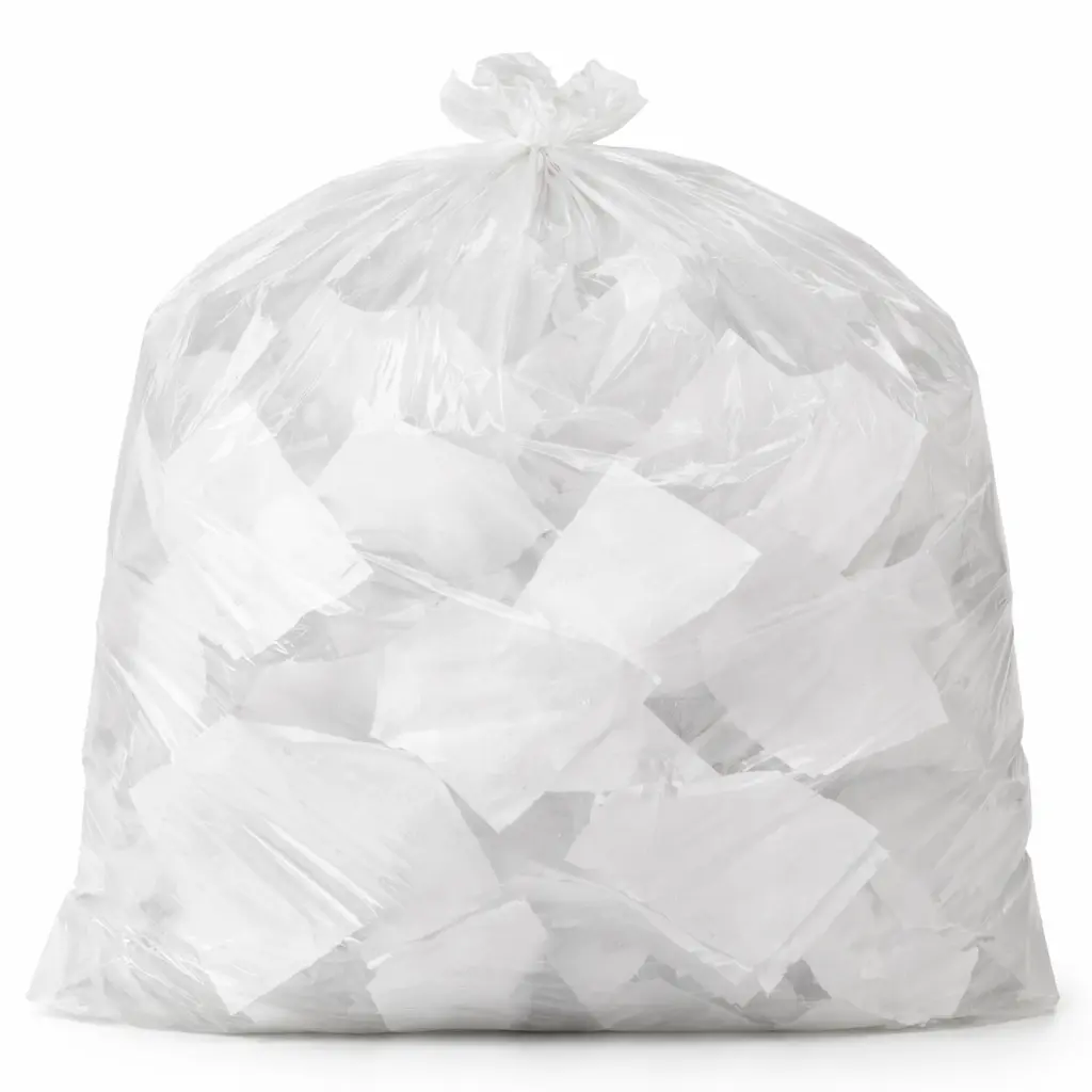 38X58 TRASHCAN LINERS 0.8 MIL CLEAR 100/CS