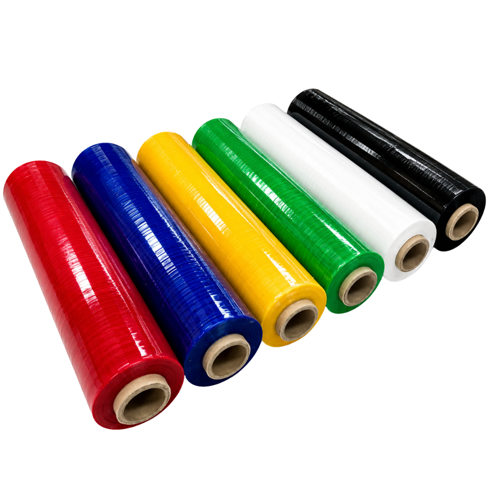 18"X5000' HAND STRETCH FILM CAST 80GA BLUE 4RLS/CS 48CS/PLT 