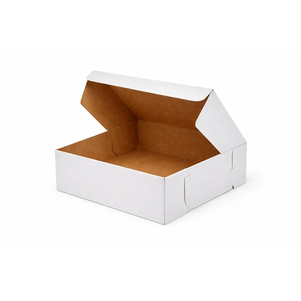 6X6X3 BAKERY BOX WHITE 100/BUNDLE