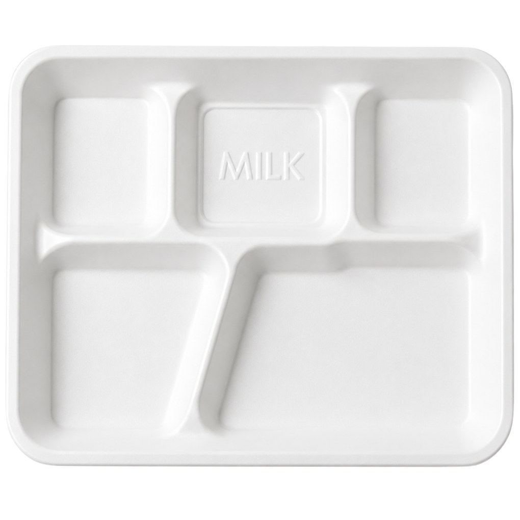 8X10 CAFETERIA TRAY 5 COMPARTMENT 500/CS