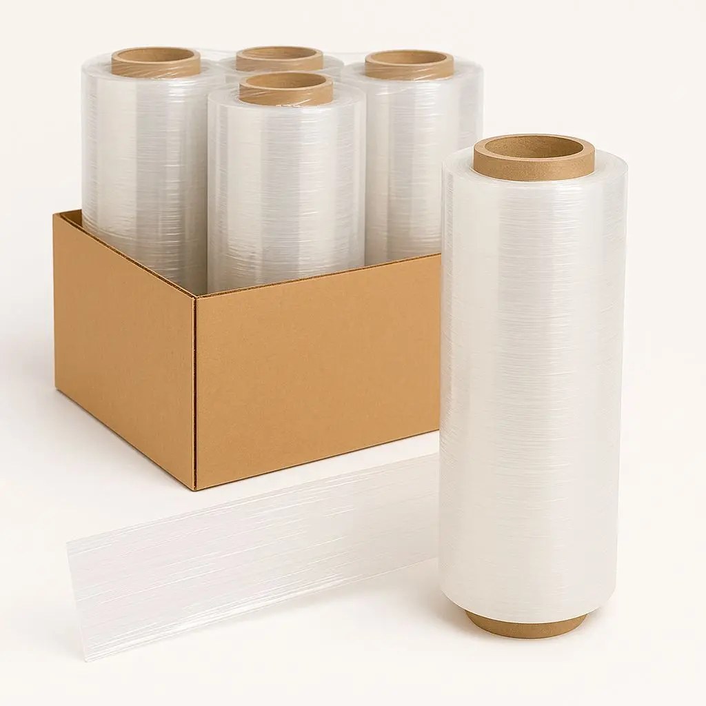 18"X1500' HAND STRETCH FILM 80GA CLEAR 4RL/CS 48CS/PLT