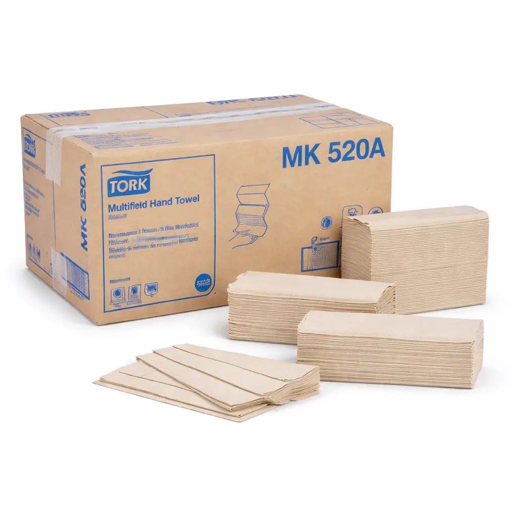 MK520A TORK UNIVERSAL NATURAL MULTIFOLD TOWEL 1 PLY FOLDED KRAFT 4000/CS