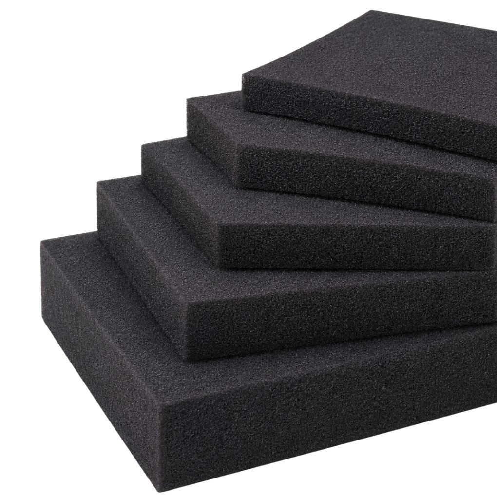 1"X48"X108' POLYETHYLENE FOAM SHEET 1.7# RECYCLED BLACK
