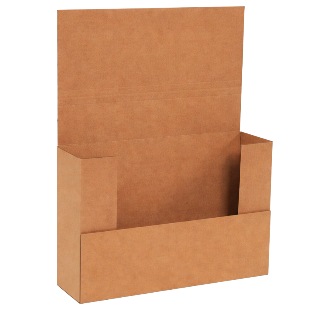  38X26X6 CORRUGATED KRAFT  MULTI-DEPTH 1,2,4,6" EASY-FOLD MAILER 20/BDL 