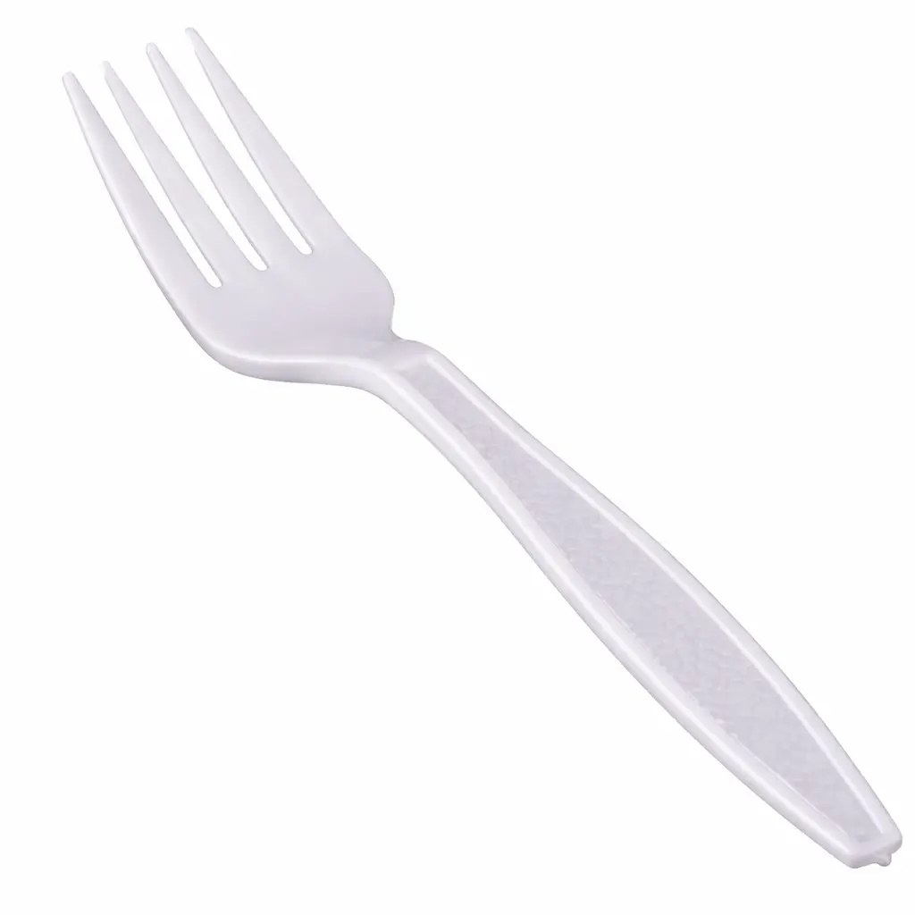 PLASTIC FORK WHITE 1000/CS