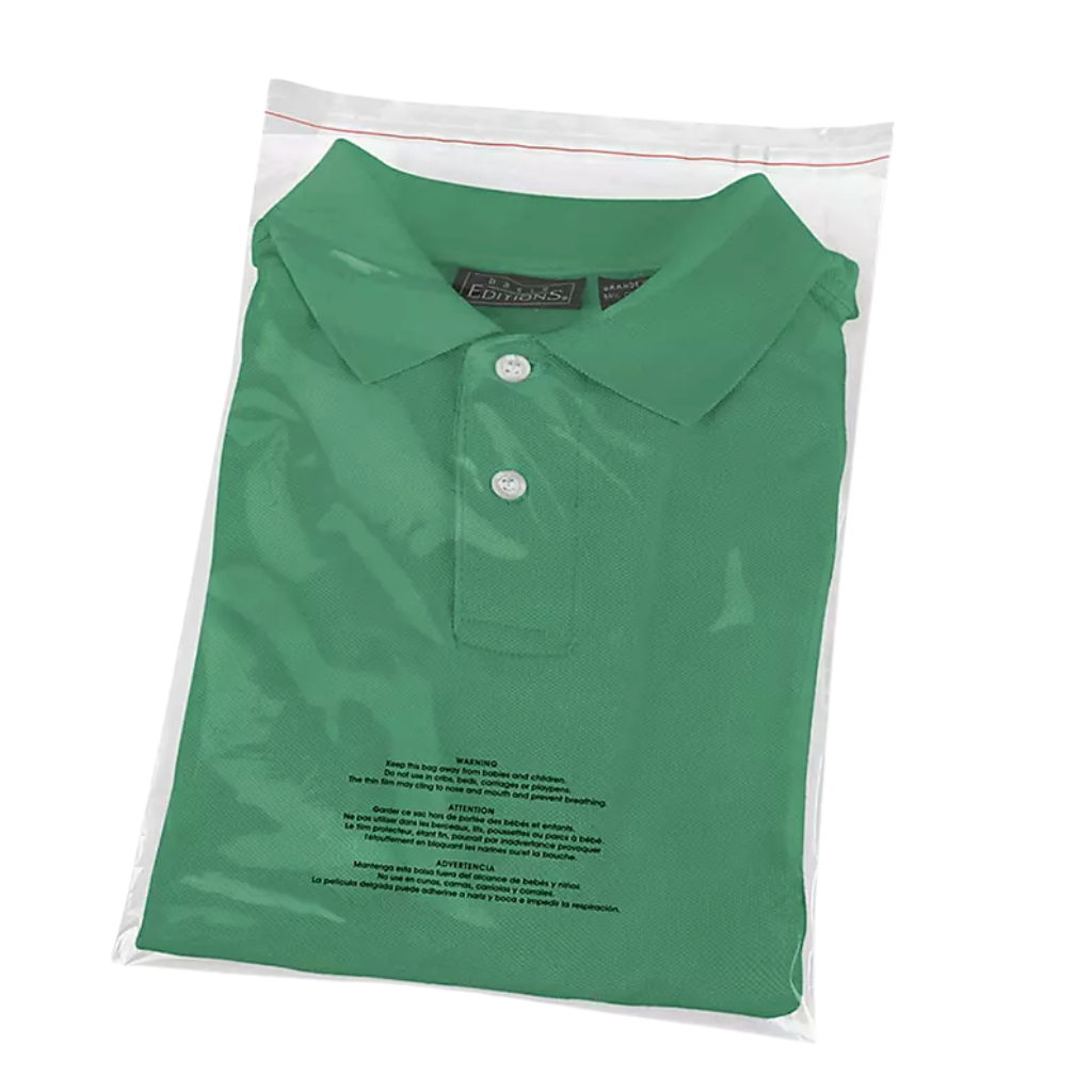 8X10 SUFFOCATION WARNING POLY BAGS 1.5MIL CLEAR 1000/CS