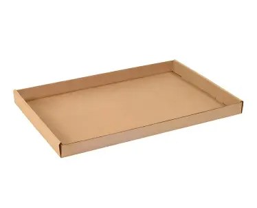  7X9.75X2.50 CORRUGATED TRAY C-FLUTE 32ECT KRAFT PLAIN GLUED  
