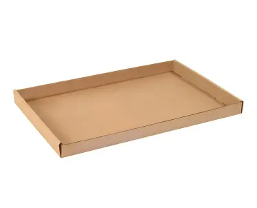  7X9.75X2.50 CORRUGATED TRAY C-FLUTE 32ECT KRAFT PLAIN GLUED  