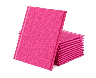 7.25"X7" POLY BUBBLE MAILERS #CD SELF SEAL PINK 350 PCS/ CASE