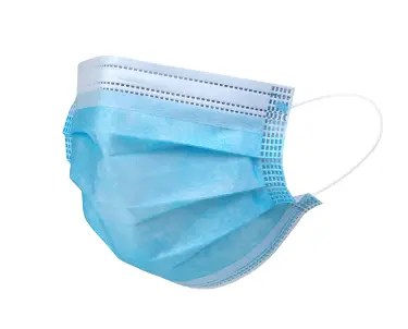 3-PLY PLEATED SURGICAL FACE MASK W/ EAR LOOPS BLUE 50/BX