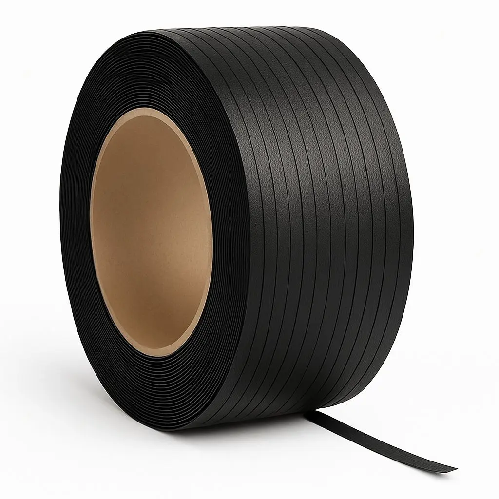 1/2"X0.024"X9000' POLYPROPYLENE STRAPPING 16X6 CORE BLACK