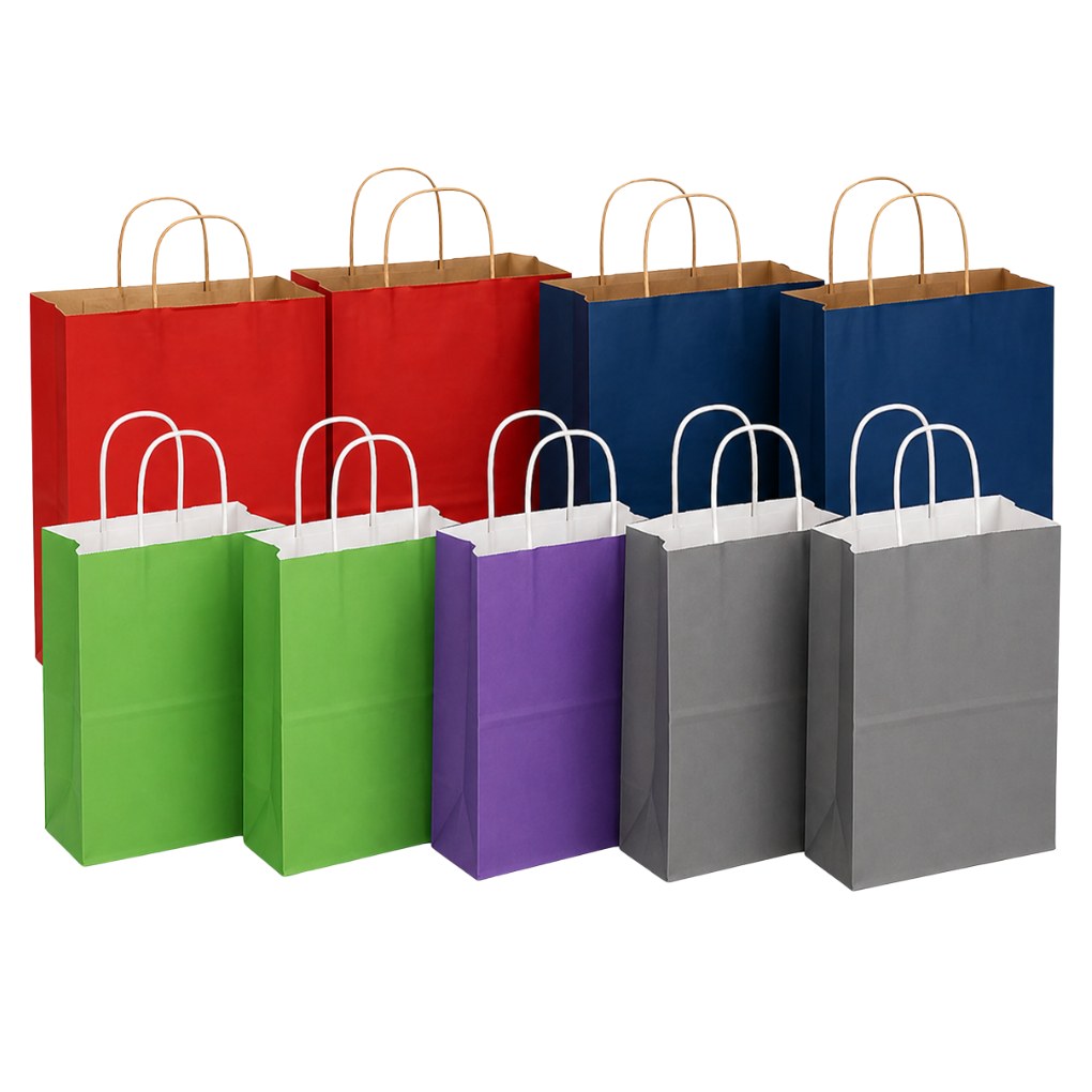 Colored Paper Shopping Bags