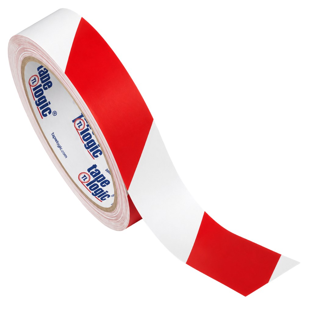Red and White Striped Tape