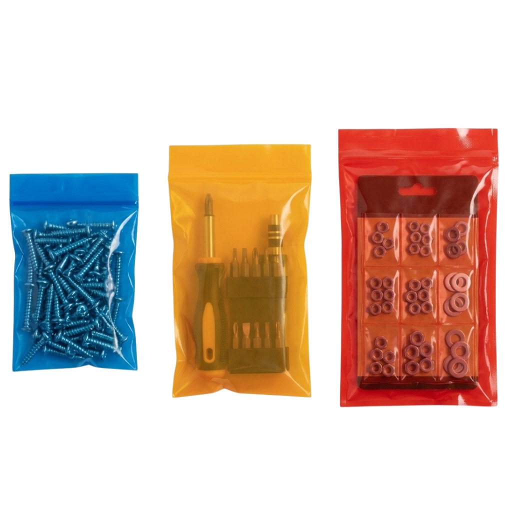 Colored Reclosable Poly Bags