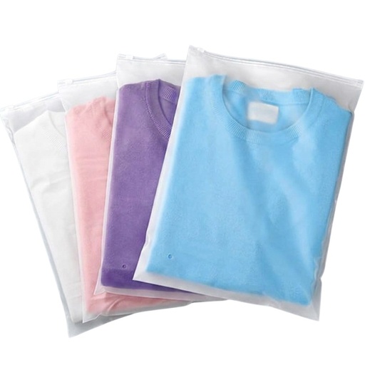 Frosted Zipper Poly Bag