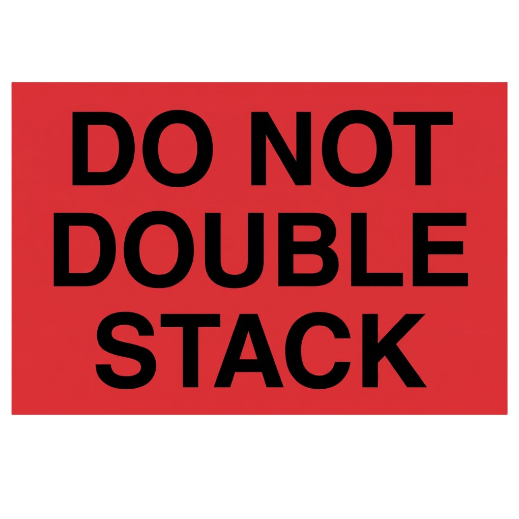 "Do Not Double Stack" Label