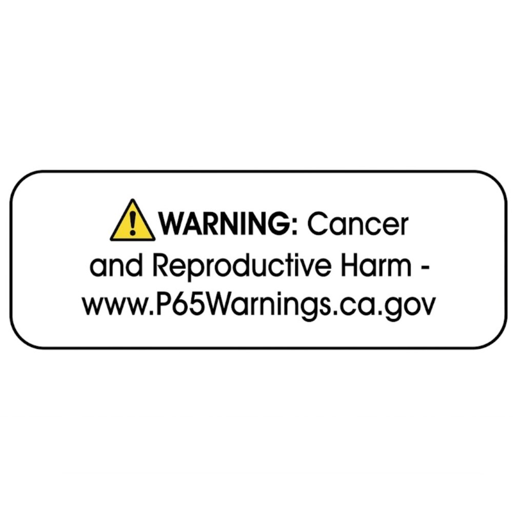 Prop 65 Labels