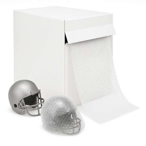 [CBW-316483001212] 3/16"X48"X300' COHESIVE BUBBLE WRAP PERF-12 SLIT-12 CLEAR (WITHOUT DISPENSER BOX)