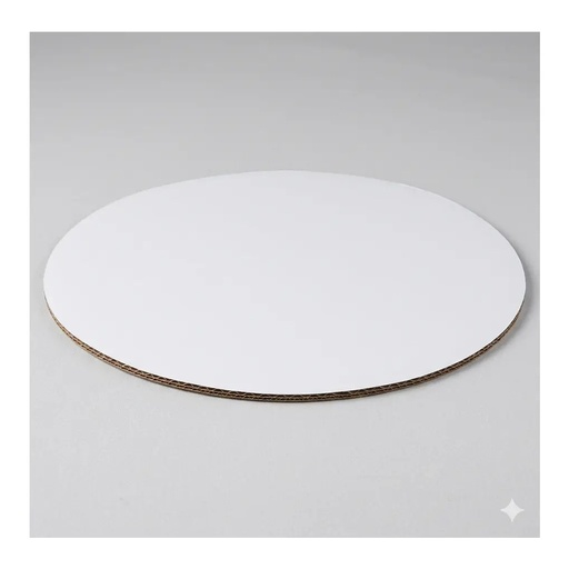 8" CORRUGATED GREASE-PROOF CAKE CIRCLE BRIGHT WHITE 100 PCS/CS