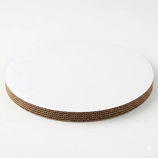 16" CORRUGATED GREASE-PROOF CAKE CIRCLE BRIGHT WHITE 100 PCS/CS